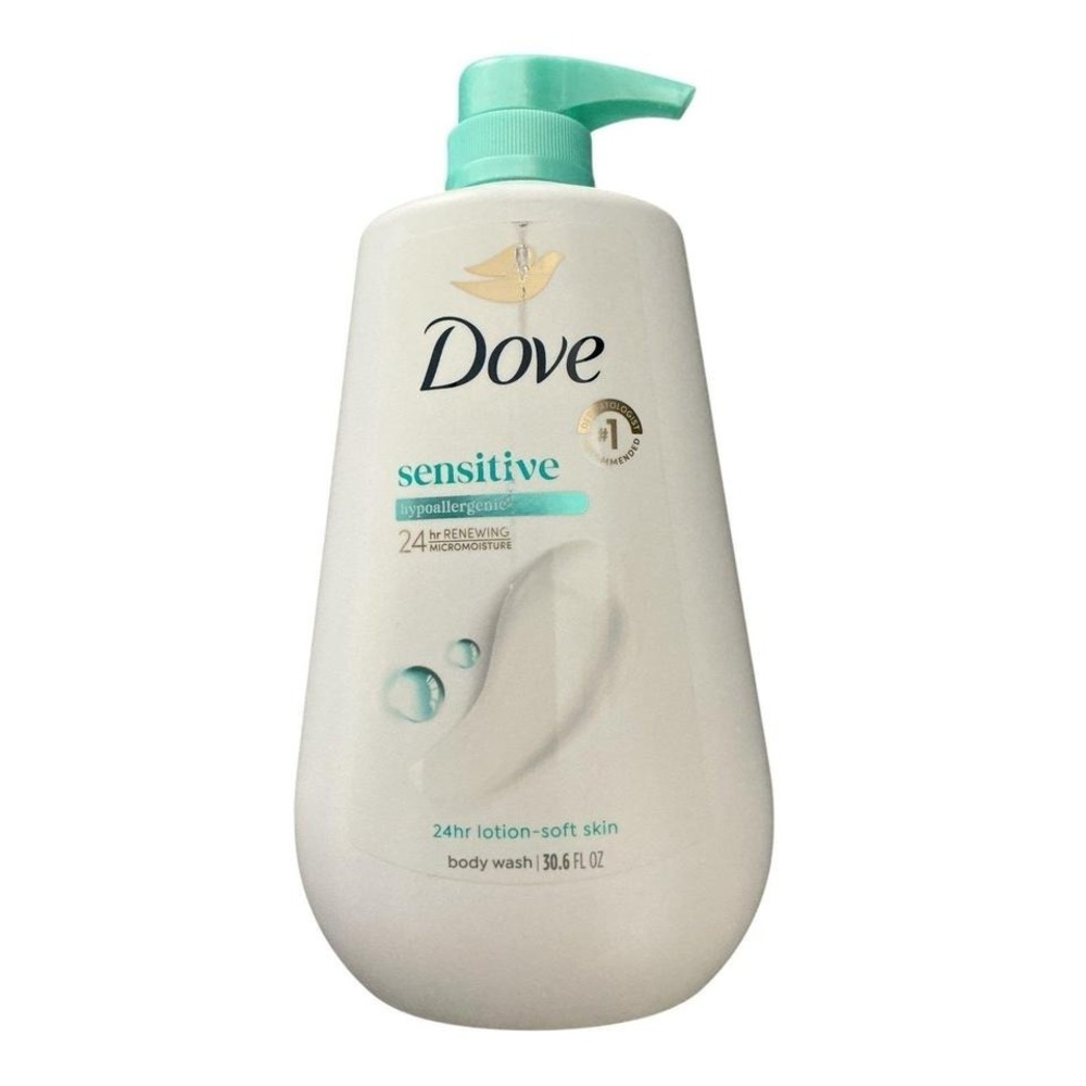 Dove - Sensitive Skin Body Wash (30.6 fl oz) - Hypoallergenic Pump